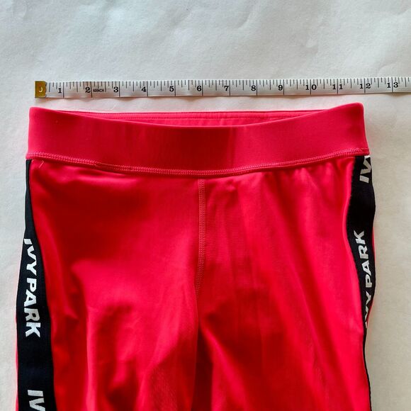 Ivy Park Women's Logo Elastic Leggings in Neon Pink & Black - Size S - Picture 11 of 11